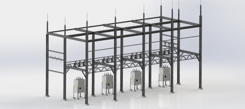 13.8 kV 变电站总装方案